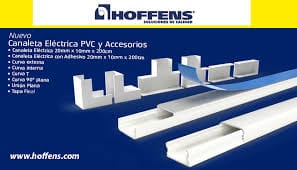CURVA TEE CANALETA ELECT. 20X10 MM HOFFENS - Imagen 2