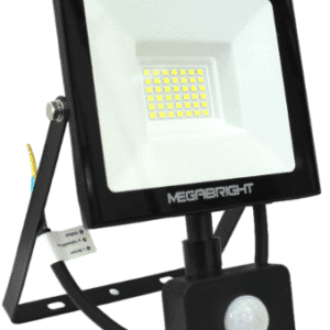 PROYECTOR LED 30W TELCO FLAT PRO LUZ FRIA (6000K) CON SENSOR MEGABRIGHT
