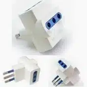 ADAPTADOR TRIPLE 10A, 250V, 2P+T, BLANCO LEXO - Imagen 2