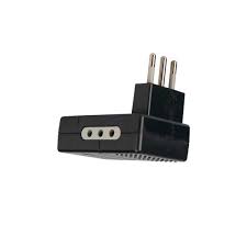 ADAPTADOR TRIPLE PLANO NEGRO 2P+T 10A LEXO - Imagen 2