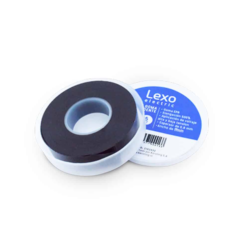 CINTA GOMA AUTOFUNDENTE NEGRA 19MM., 5MTS