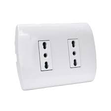 ENCHUFE BIPASO DOBLE 2P+T 250V - 10/16A ARIS BLANCO MEC