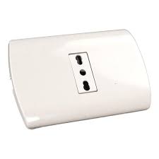 ENCHUFE BIPASO EMBUTIDO 10/16 AMPERES SIMPLE BLANCO ARIS MEC