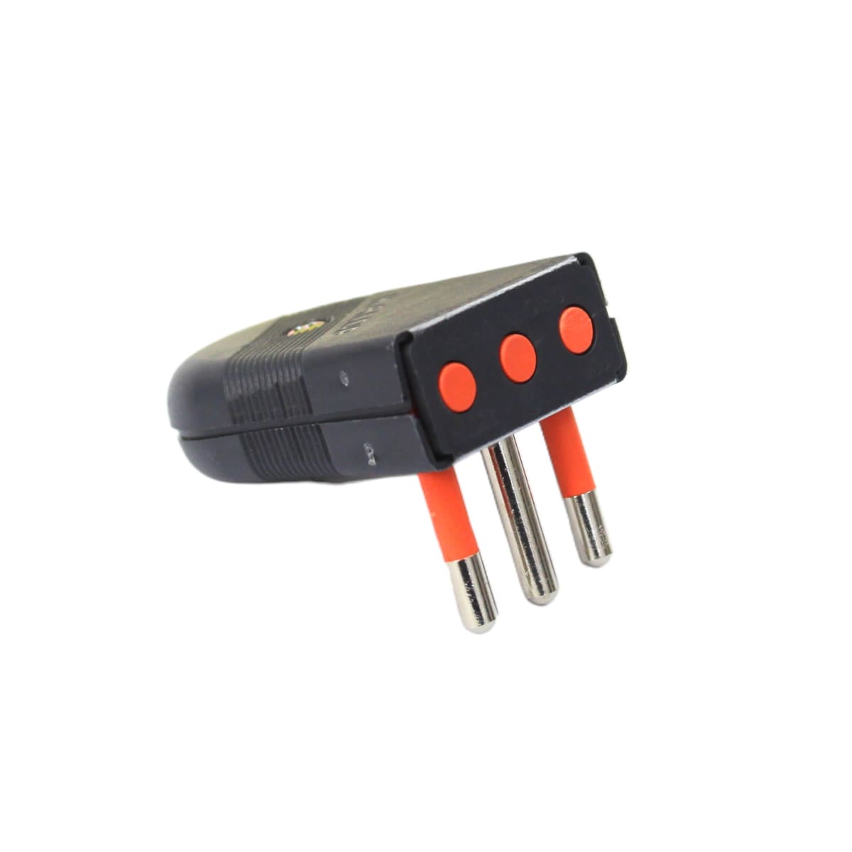 ENCHUFE MACHO SUPER 2 PERNOS + TIERRA NEGRO KALOP - Imagen 2