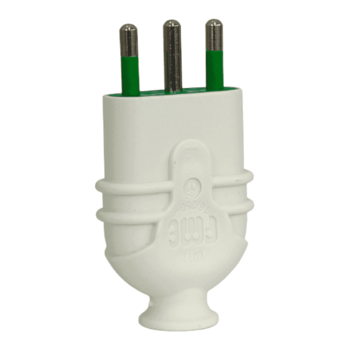 ENCHUFE VOLANTE MACHO 16A, 250V, 2P+T, BLANCO FANTON - Imagen 2