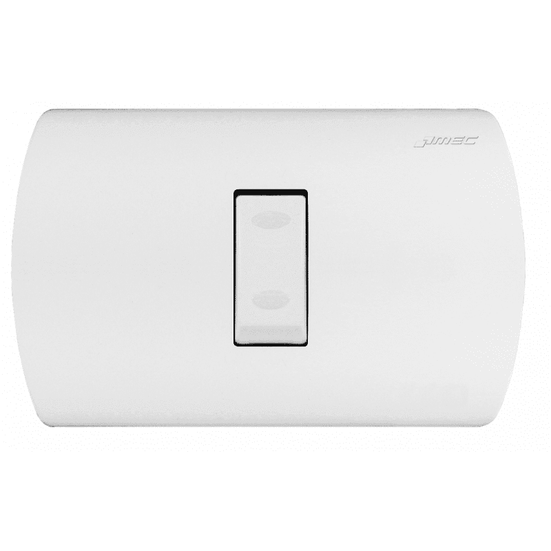 INTERRUPTOR CONMUTADOR EMBUTIDO 9/24-10 AMPERES BLANCO ARIS MEC