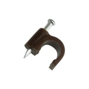 GRAPA C/ CLAVO P/CABLE- 100 UNIDADES