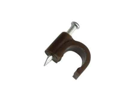 GRAPA C/ CLAVO P/CABLE- 100 UNIDADES