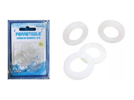 SET DE GOMAS TRANSP. PLANAS DE AJUSTE P/LLAVE 12 10 Und