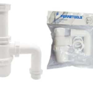 SIFON DESAGUE LAVATORIO 1 1/4" SALIDA CURVA STANDARD
