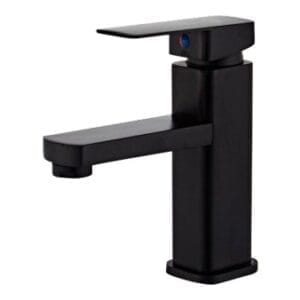 LLAVE LAVAMANO CORTO MONOMANDO NEGRO