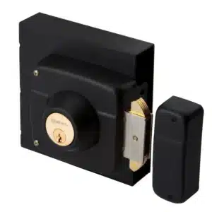 CERRADURA SOBREPONER CANGREJO OISTER 112 NEGRO CON CAJA BLISTER