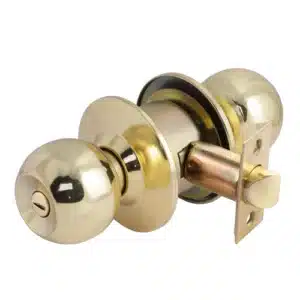 CERRADURA POLI CILINDRICA SFERA BAÑO/DORM. BRONCE PULIDO BT