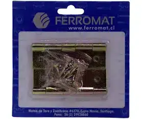 BISAGRA #840 ZN 3.1/2 X 3.1/2 PACK Pack 3 UNIDADES