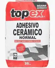 Adhesivo Cerámico Pisos y muros Topex 25 kg