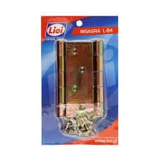 BISAGRA L38 2 1/2'' A. ZINCADO C/TORNILLOS DISPLAY 2 U LIOI