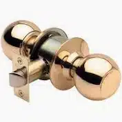 CERRADURA POLI CILINDRICA SFERA SIMPLE PASO BRONCE PULIDO BT