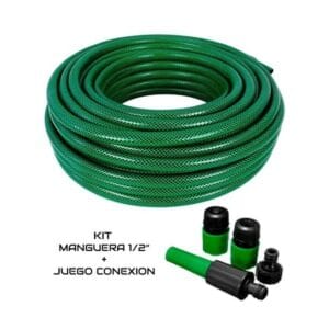 KIT MANGUERA PARA JARDIN 15mts + JUEGO CONEXION