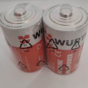 PACK 2 PILAS ALCALINA D MONO LR20 1,5V