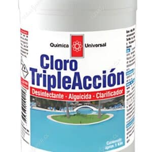 CLORO TABLETA 1 KG TRIPLE ACCIÓN QUÍMICA UNIVERSAL