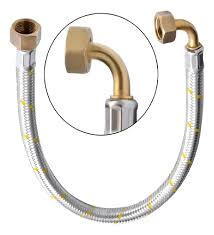 FLEXIBLE PARA GAS 1/2 HI-HI CON CURVA