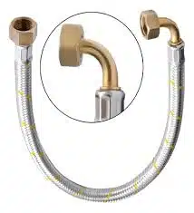 FLEXIBLE PARA GAS 1/2 HI-HI CON CURVA