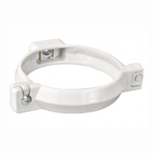 ABRAZADERA TUBO BAJADA BLANCO 75 MM